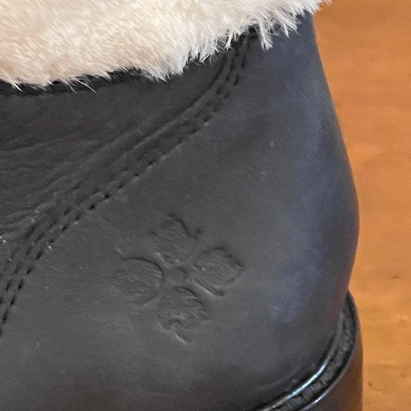 Patricia Nash Black Tie Luigi Boots with Faux Fur  NWOT - Picture 4 of 11